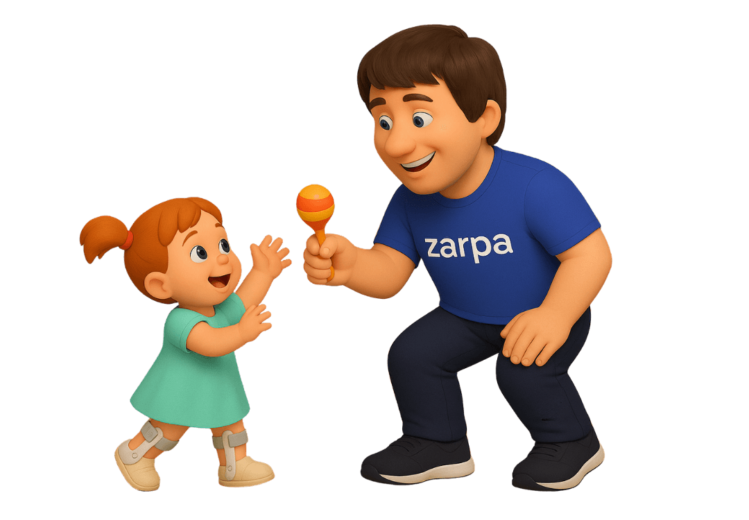 Дитяча фізична терапія - терапевт працює з дитиною через гру